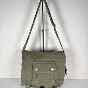 2000s Casual Streetwear Canvas Messenger Bag